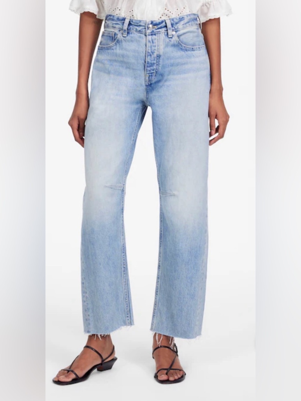 Madewell The Darted Barrel-Leg Jean Edmondson Wash Rigid size 28